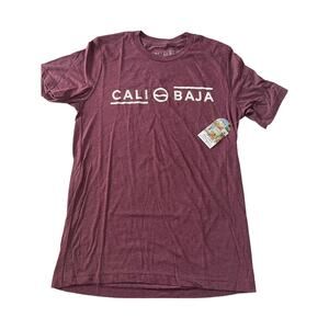 Cali Baja Life California Womens Size Medium Raspberry logo Tshirt Top Soft #362